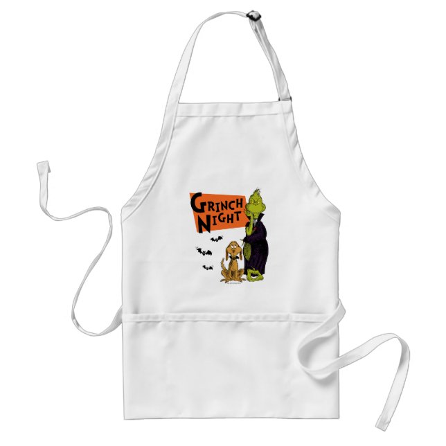 Dr. Seuss | Hallowen Grinch Night Graphic Standard Apron (Front)