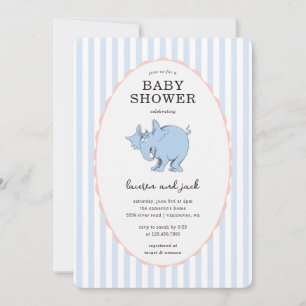 Dr. Seuss Horton Hears a Who Baby Shower Invitation