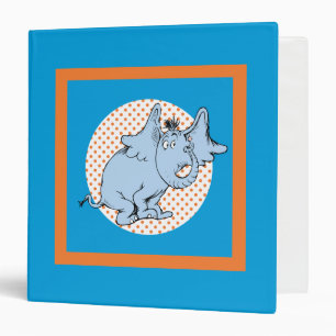 Dr. Seuss Horton Hears A Who Orange Polka Dots Binder