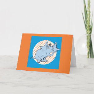 Dr. Seuss Horton Hears A Who Orange Polka Dots Card