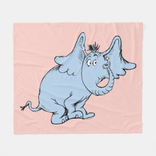 Dr. Seuss   Horton Side Look Fleece Blanket