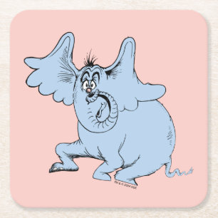 Dr. Seuss Horton & the Speck of Dust Square Paper Coaster