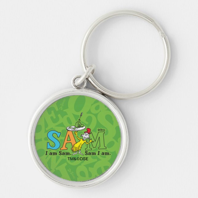 Dr. Seuss | I Am Sam. Sam I Am. Keychain (Front)