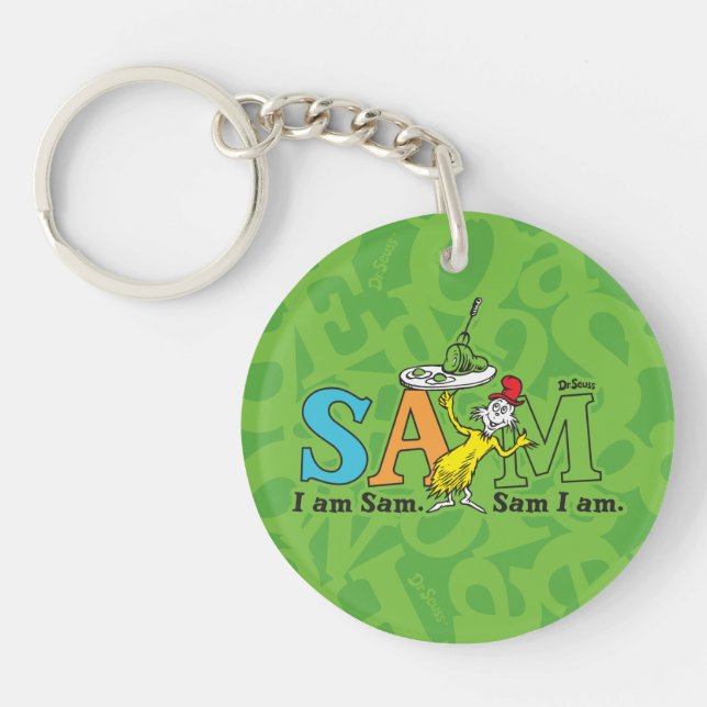 Dr. Seuss | I Am Sam. Sam I Am. Keychain (Front)