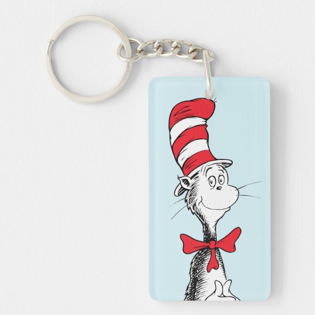 Dr. Seuss I Cat in the Hat Standing Tall Keychain (Front)