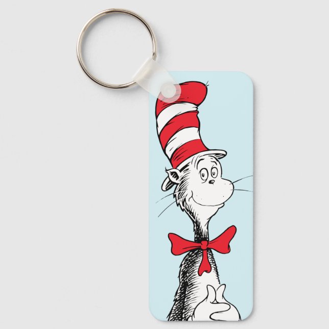 Dr. Seuss I Cat in the Hat Standing Tall Keychain (Front)