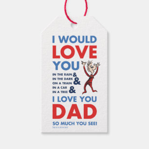 Dr. Seuss   I Love You Dad So Much You See Gift Tags