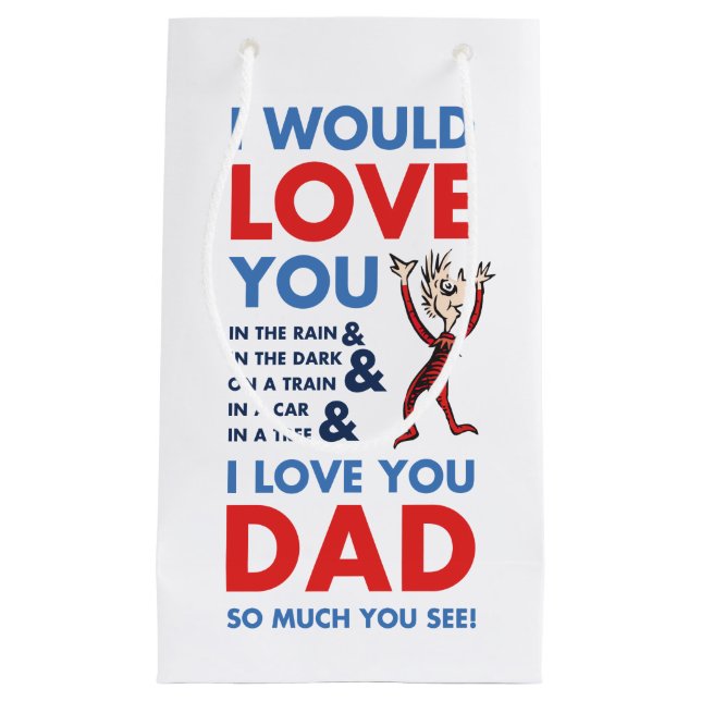Dr. Seuss | I Love You Dad So Much You See Small Gift Bag (Front)