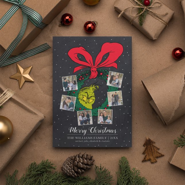 Dr Seuss | Joyeux Carte photo de famille de Noël (Créateur téléchargé)