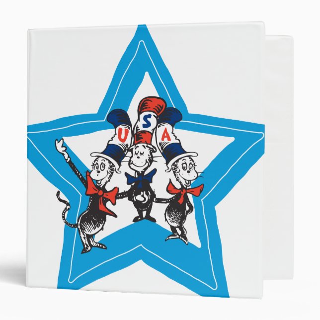 Dr. Seuss | Little Cats USA Hats Graphic Binder (Front/Inside)
