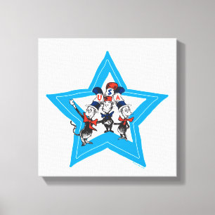 Dr. Seuss   Little Cats USA Hats Graphic Canvas Print