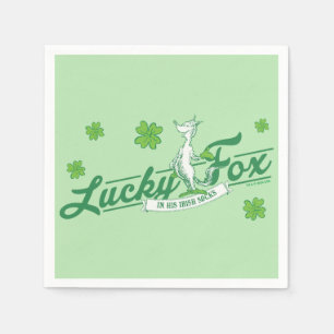 Dr. Seuss   Lucky Fox In His Irish Socks Napkin