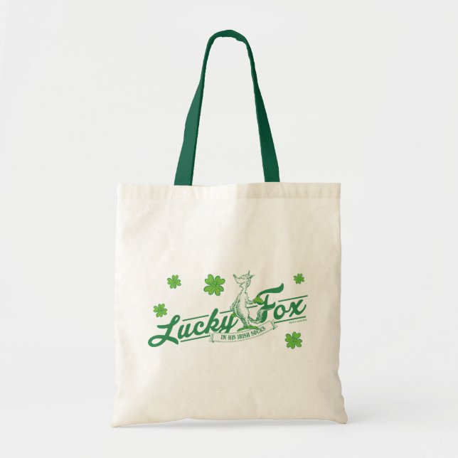 Dr. Seuss | Lucky Fox In His Irish Socks Tote Bag (Front)
