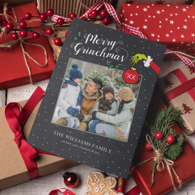Dr. Seuss | Merry Grinchmas Family Christmas Card (Creator Uploaded)