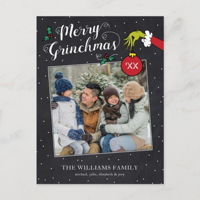 Dr. Seuss | Merry Grinchmas Holiday Postcard (Front)