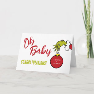 Dr. Seuss Oh Baby Grinch Baby Congratulations Card