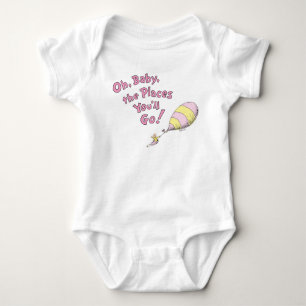 Dr. Seuss   Oh, Baby, the Places You'll Go! Pink Baby Bodysuit