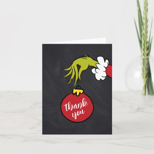 Dr Seuss | Oh Boy Grinch Baby shower Merci (Devant)