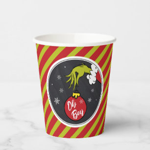 Dr. Seuss   Oh Boy Grinch Baby Shower Paper Cups