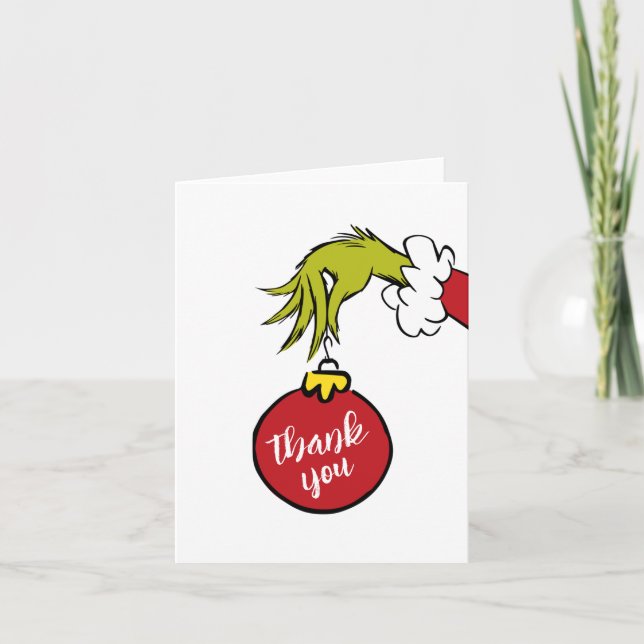 Dr. Seuss | Oh Boy Grinch Baby Shower Thank You (Front)