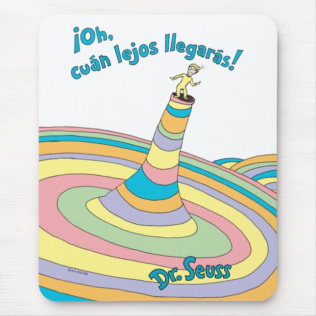 Dr. Seuss | ¡Oh, cuán lejos llegarás! Mouse Pad (Front)