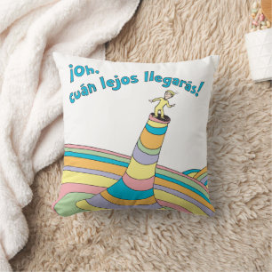 Dr. Seuss   ¡Oh, cuán lejos llegarás! Throw Pillow