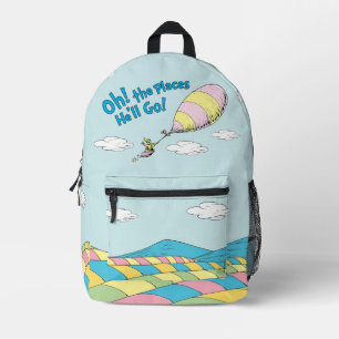 Dr. Seuss   Oh, The Places He'll Go! Printed Backpack