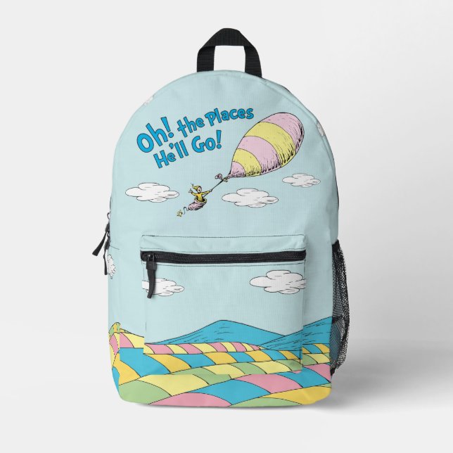 Dr. Seuss | Oh, The Places He'll Go! Printed Backpack (Front)
