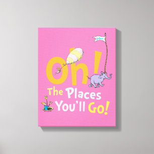 Dr. Seuss Oh! The Places Parade Canvas Print