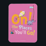Dr. Seuss | Oh! The Places Parade Magnet<br><div class="desc">Step into a world where anything is possible! This incredible piece brings the legendary characters of Oh, the Places You'll Go! together for one giant celebration of your potential. Featuring the iconic drifting balloon and even a guest appearance by the faithful Horton, this product is the ultimate reminder to keep...</div>