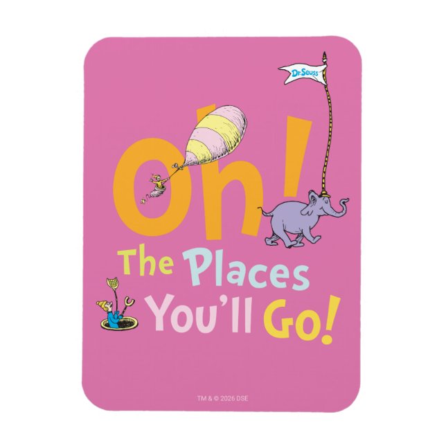 Dr. Seuss | Oh! The Places Parade Magnet (Vertical)