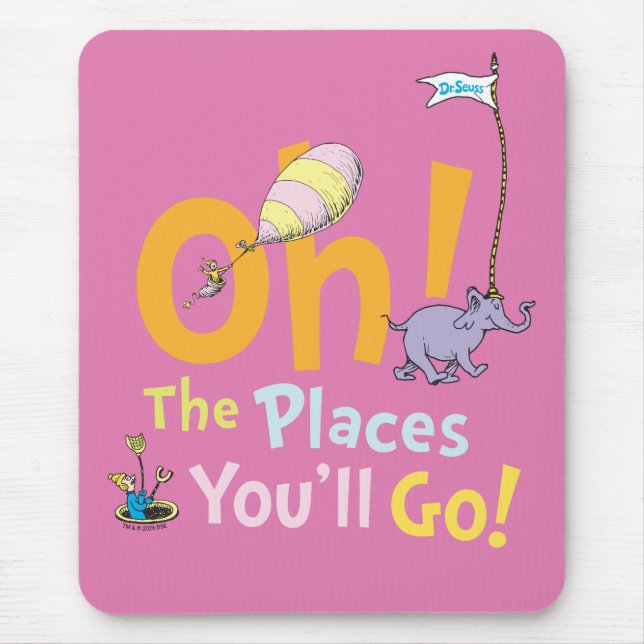 Dr. Seuss | Oh! The Places Parade Mouse Pad (Front)