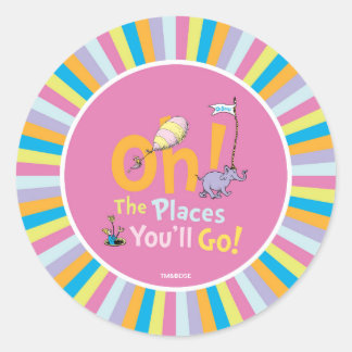 Dr. Seuss | Oh, The Places You'll Go! Classic Round Sticker