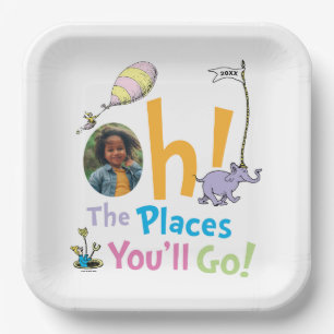 Dr. Seuss Oh! The Places You'll Go! Graduation Paper Plate