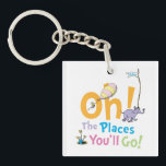 Dr. Seuss | Oh, The Places You'll Go! Keychain<br><div class="desc">This cute Dr. Seuss shirt is the perfect gift for your graduate.</div>