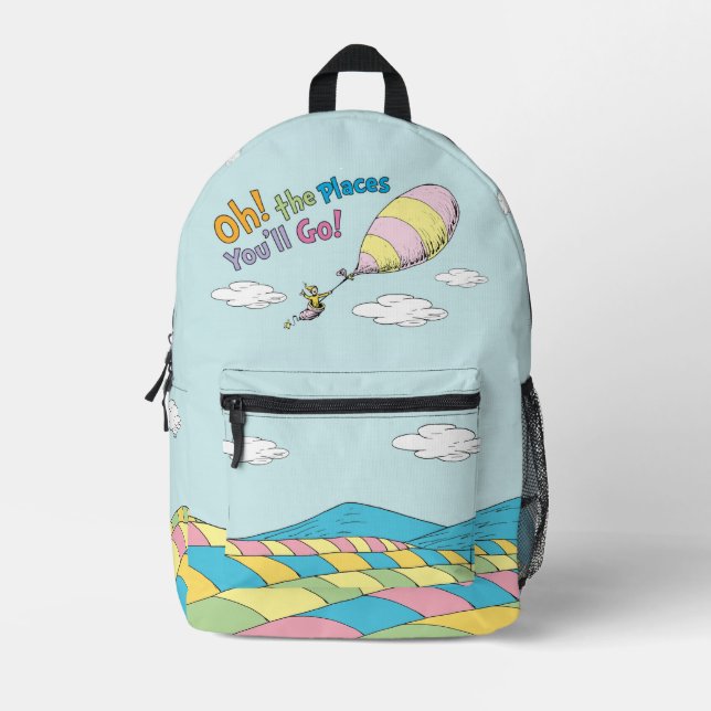 Dr. Seuss | Oh, The Places You'll Go! Printed Backpack (Front)