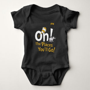 Dr. Seuss   Oh, The Places You'll Go! Retro Baby Bodysuit