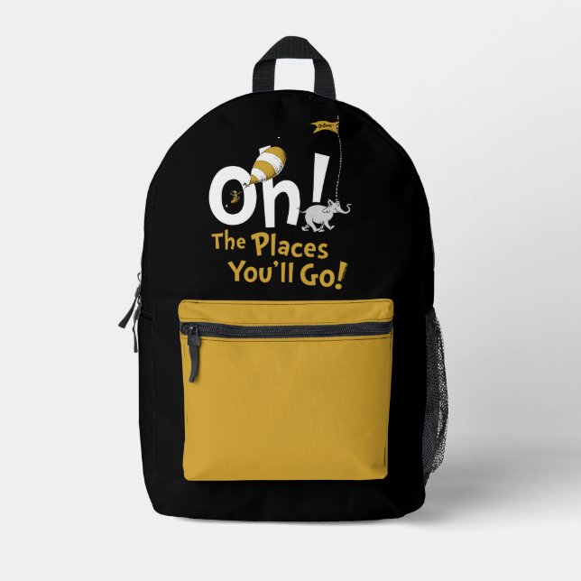 Dr. Seuss | Oh, The Places You'll Go! Retro Printed Backpack (Front)