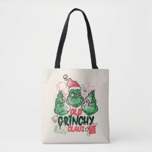 Dr. Seuss   Old Grinch Claus Tote Bag