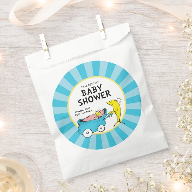 Dr. Seuss | One Fish - Boy Baby Shower Favour Bag (Clipped)