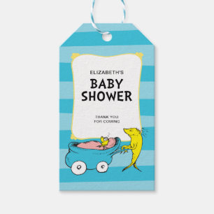Dr. Seuss One Fish - Boy Baby Shower Gift Tags