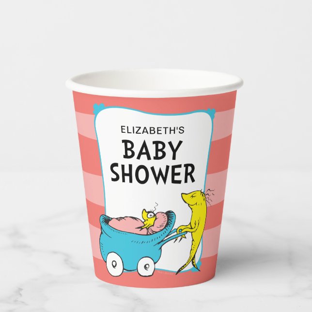 Dr. Seuss | One Fish - Girl Baby Shower Paper Cups (Front)