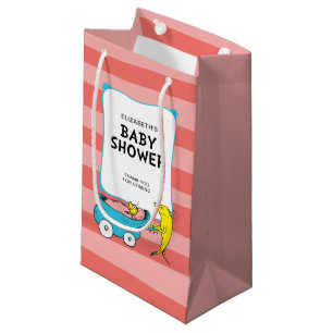Dr. Seuss One Fish - Girl Baby Shower Small Gift Bag