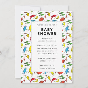 Dr. Seuss - One Fish, Two Fish   Baby Shower Invitation