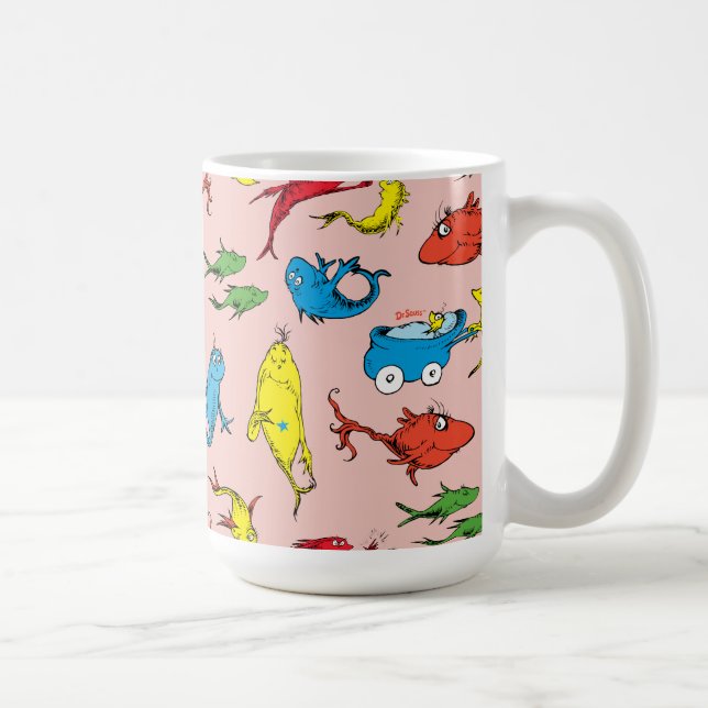 Dr. Seuss | One Fish Two Fish Pattern Coffee Mug (Right)