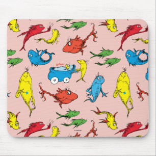 Dr. Seuss   One Fish Two Fish Pattern Mouse Pad