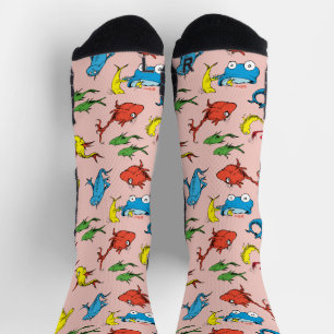 Dr. Seuss   One Fish Two Fish Pattern Socks