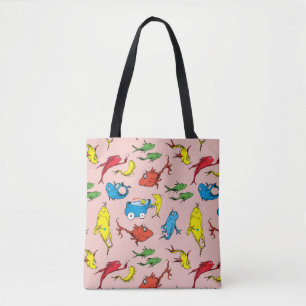 Dr. Seuss   One Fish Two Fish Pattern Tote Bag