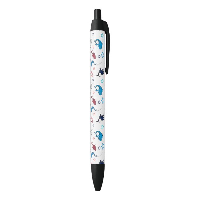 Dr. Seuss | One Fish Two Fish Star Pattern Black Ink Pen (Bottom (Vertical))