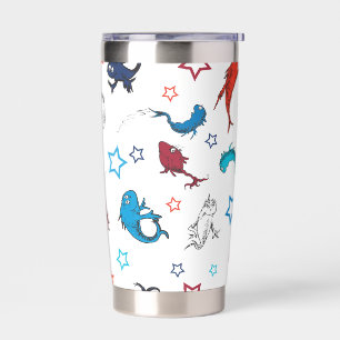 Dr. Seuss One Fish Two Fish Star Pattern Insulated Tumbler